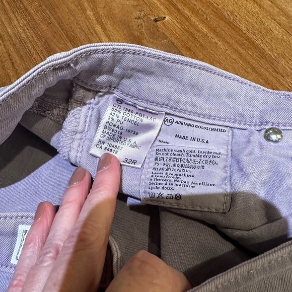 AG Adriano Goldschmied Women Legging Ankle Super Skinny Denim Jeans Lavender NWT - Picture 7 of 12